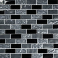 Titanium Black Blend Glass Pool Tile