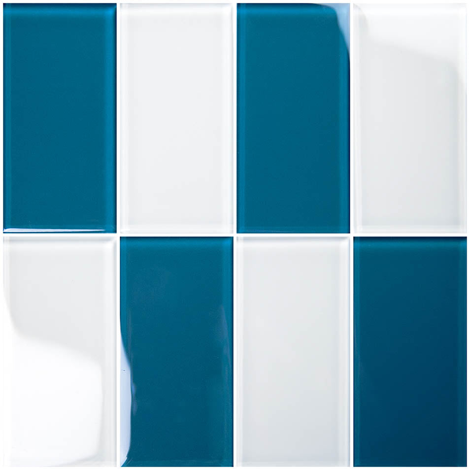 Hampton Imperial Blue Glass Pool Tile