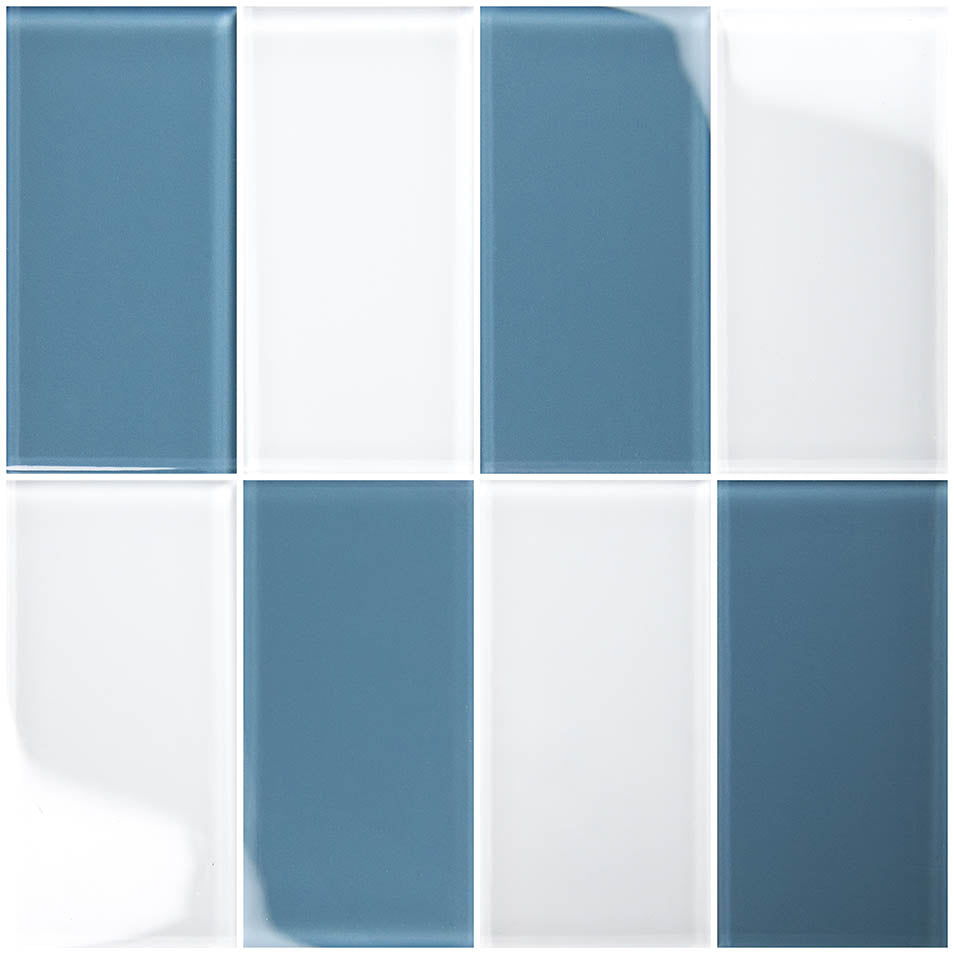 Hampton Slate Blue Glass Pool Tile