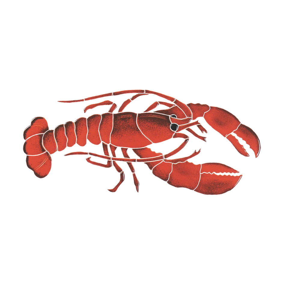 Blue Lobster Porcelain Pool Mosaic