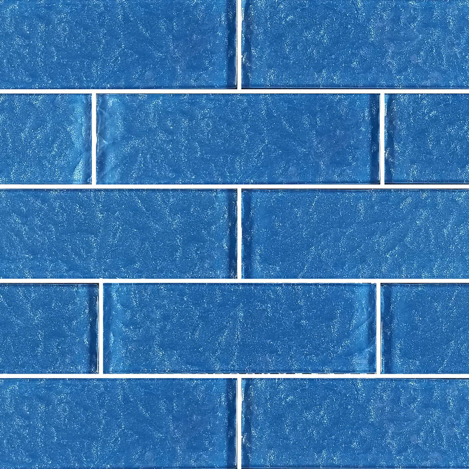 Moonscape Blue Glass Pool Tile – 2"x6"