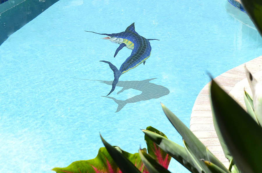 Marlin Porcelain Pool Mosaic