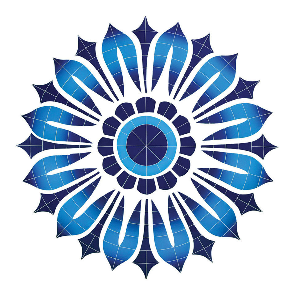 Provincial Medallion Porcelain Pool Mosaic