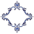 Monogram Medallion Porcelain Pool Mosaic – Standard