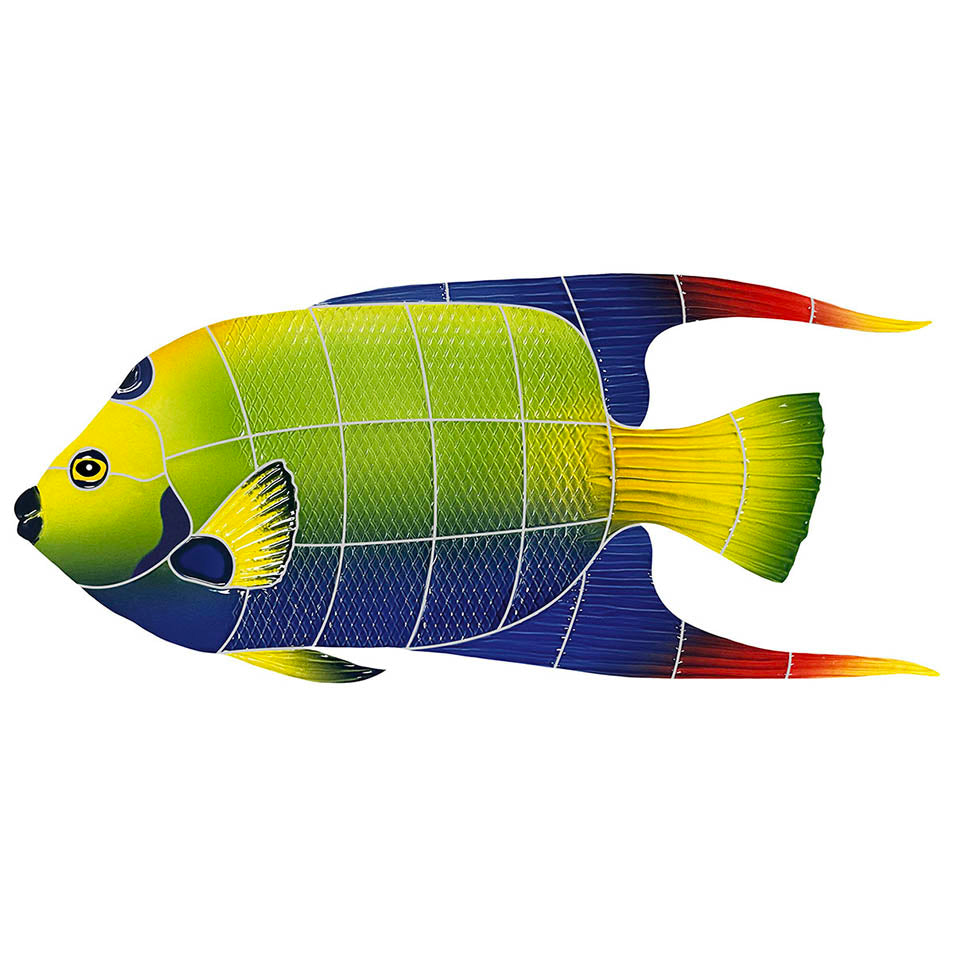 Queen Angelfish Porcelain Pool Mosaic – 8" x 18"