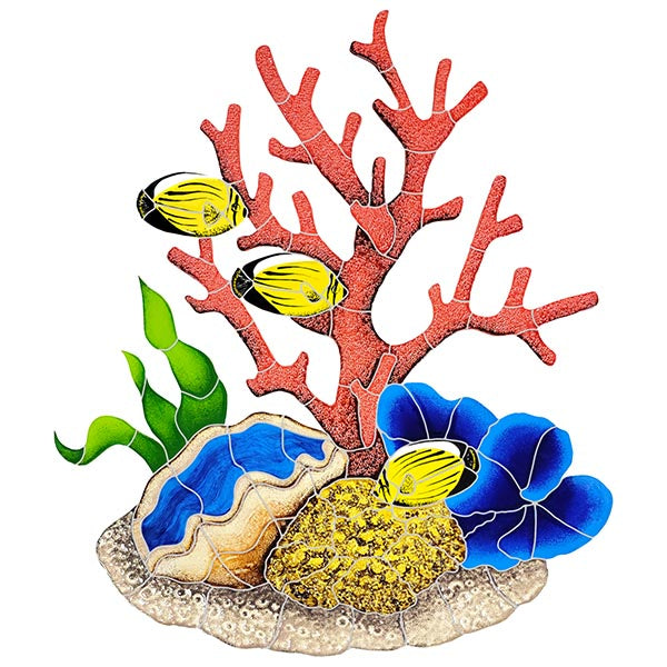 Reef Coral Porcelain Pool Mosaic