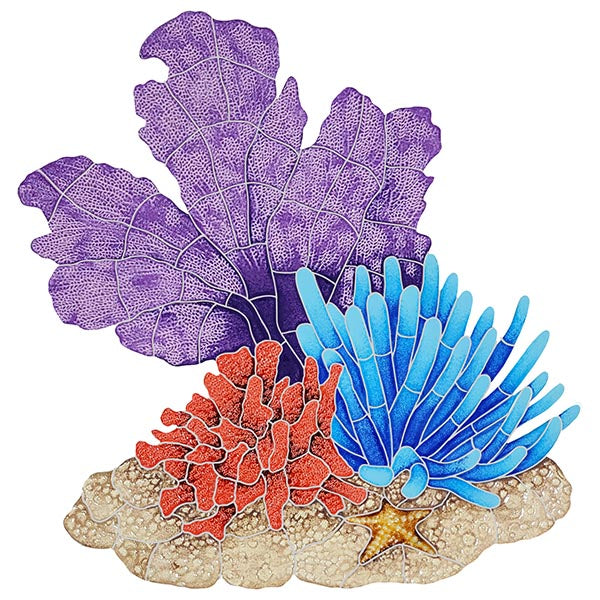 Reef Fan Porcelain Pool Mosaic