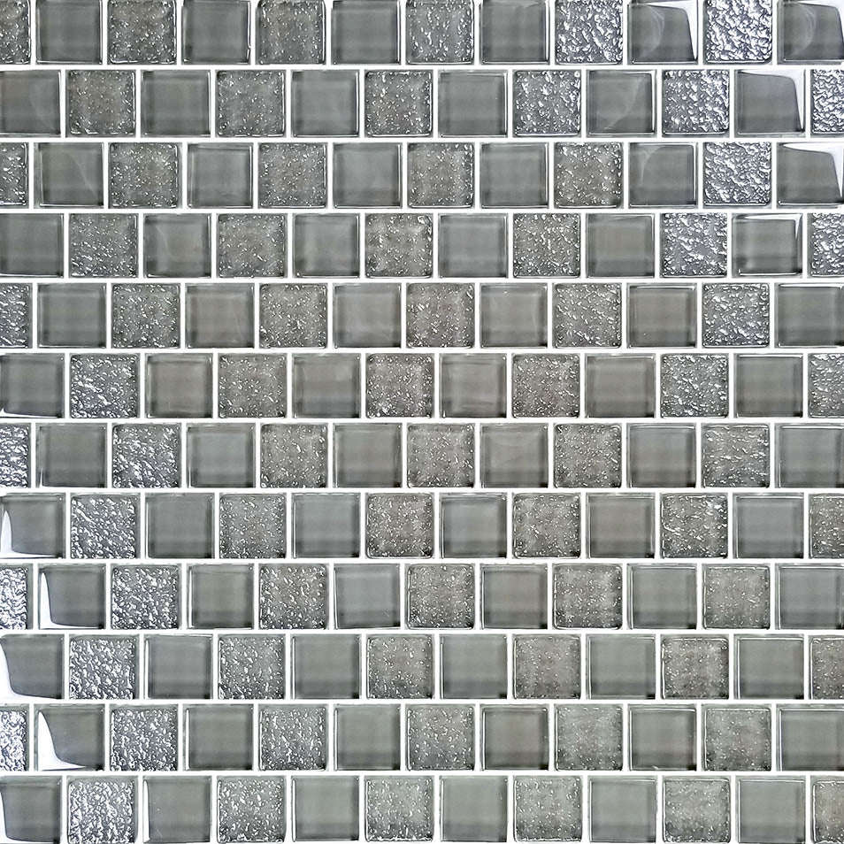 Signature Gray Glass Pool Tile