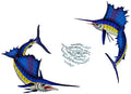 Sailfish Group Porcelain Pool Mosaic – 66" x 92"