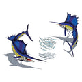 Sailfish Group with Shadow Porcelain Pool Mosaic – 74" x 95"