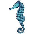 Seahorse Porcelain Pool Mosaic – Aqua / 10" x 5"