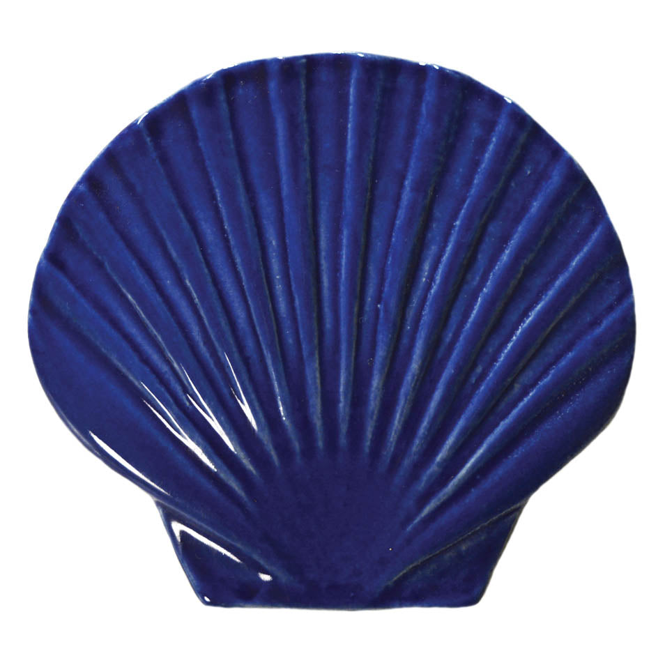 Seashell Porcelain Pool Mosaic – Blue