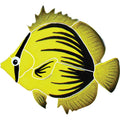 Spiked Butterfly Fish Porcelain Pool Mosaic