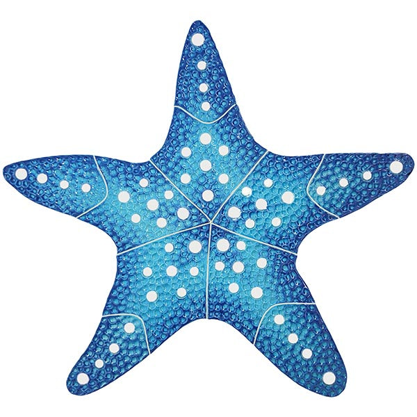 Starfish Porcelain Pool Mosaic – Blue / 10"