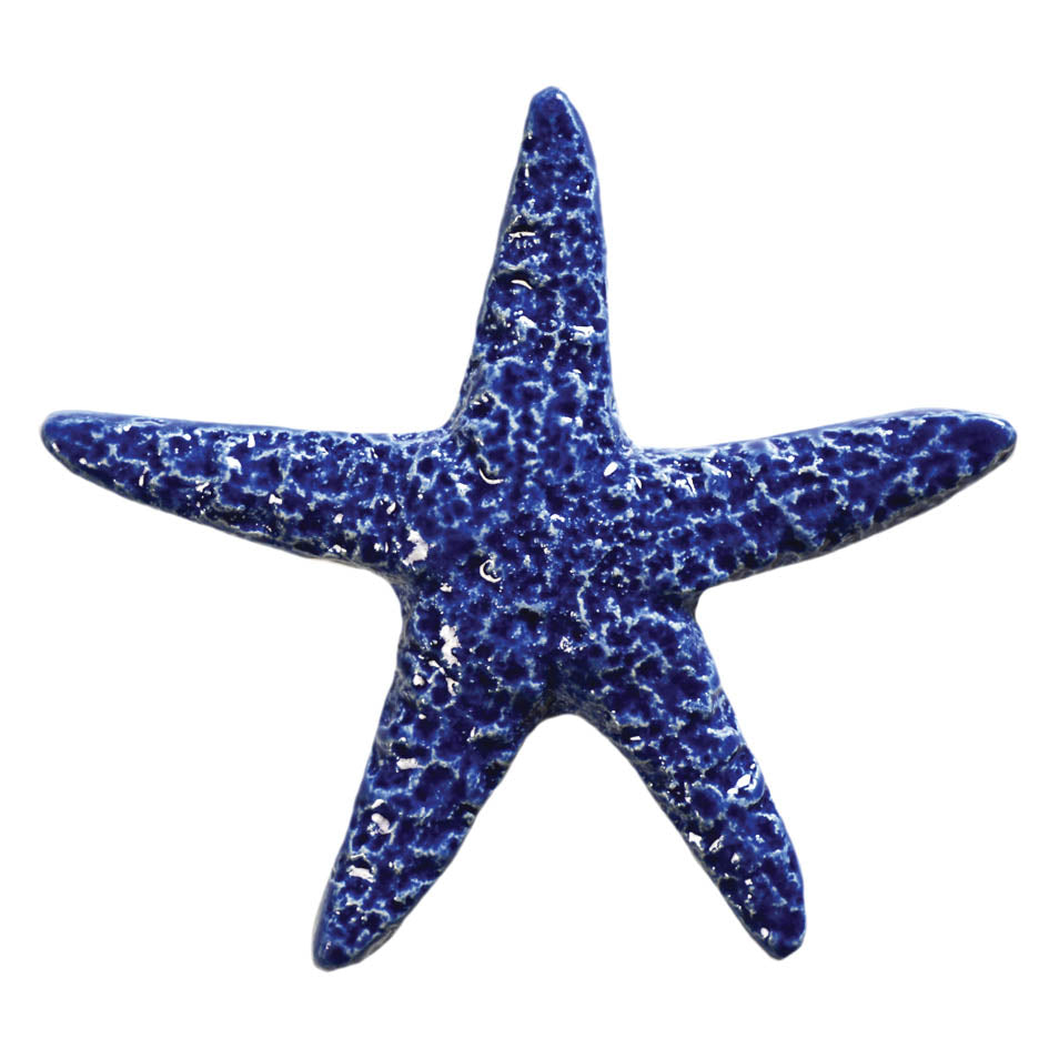 Starfish Porcelain Pool Mosaic – Blue / 5"