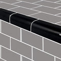 Subway Series Glass Bullnose Trim (per Linear Ft) – Black