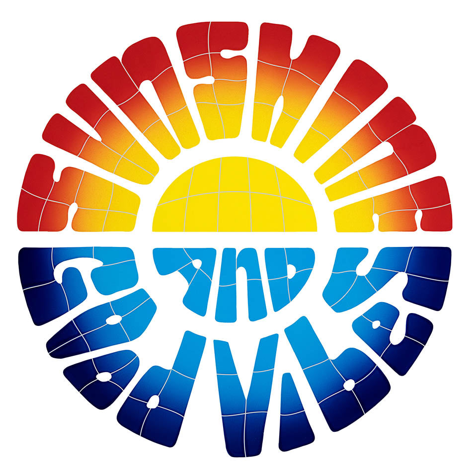 Sunshine and Good Vibes Porcelain Pool Mosaic