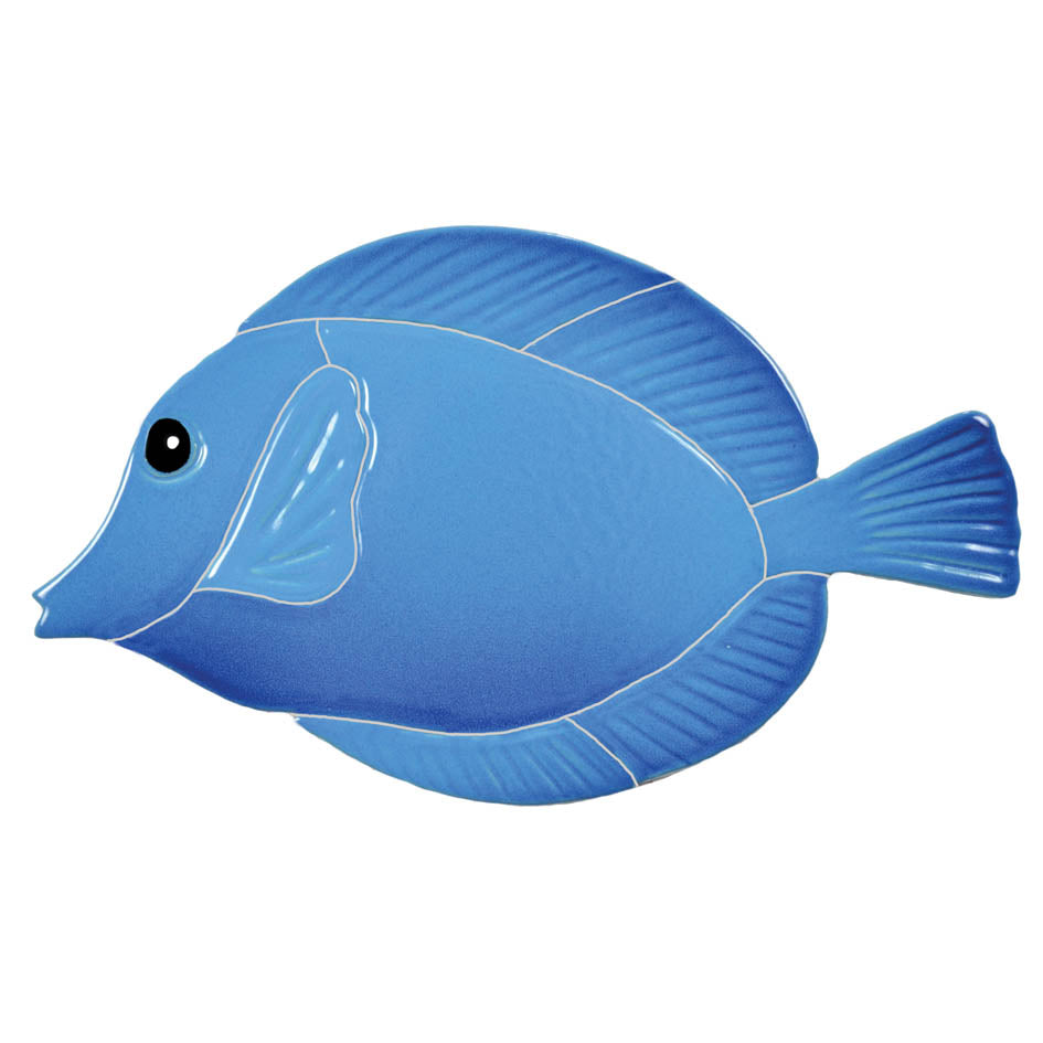 Tang Fish Porcelain Pool Mosaic – Blue