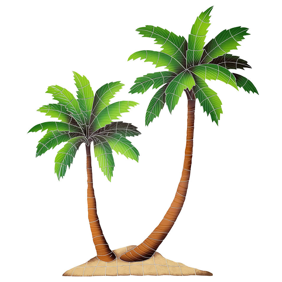 Twin Palms Porcelain Pool Mosaic