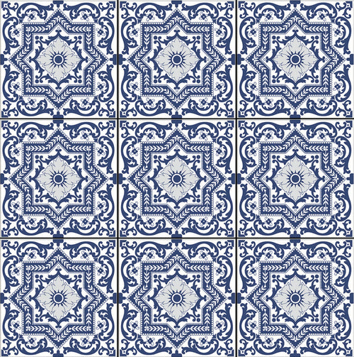 Aquatica Cordova 6x6 porcelain pool tile, Ancient Collection, 9 tiles view