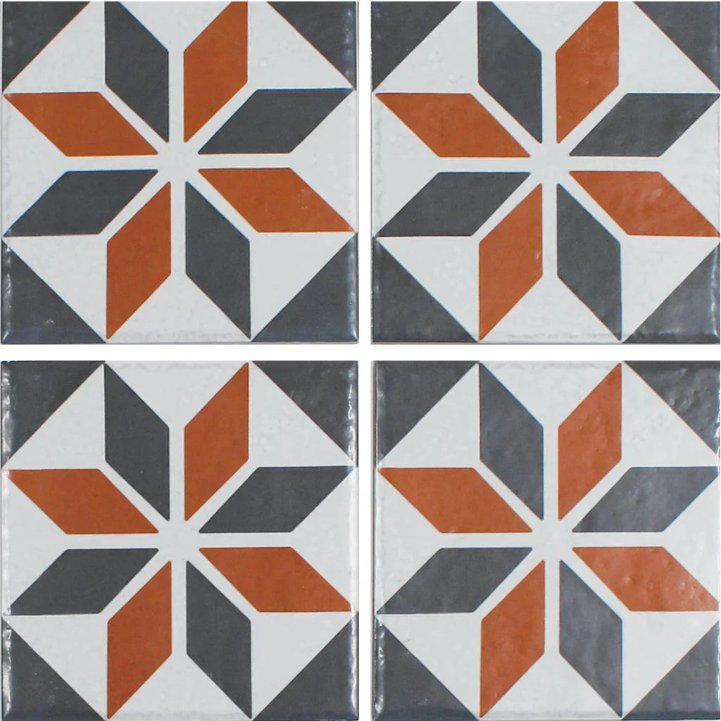 Aquatica Santa Cruz 6x6 porcelain pool tile, Ancient Floridita Collection