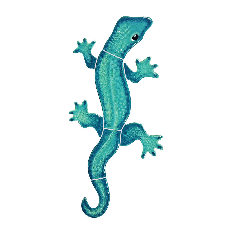 Gecko Porcelain Pool Mosaic – Aqua / 8" x 4"