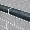 Moonscape Series Glass Bullnose Trim (per Linear Ft) – Black