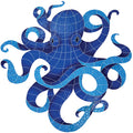 Octopus Porcelain Pool Mosaic – 36" x 29"