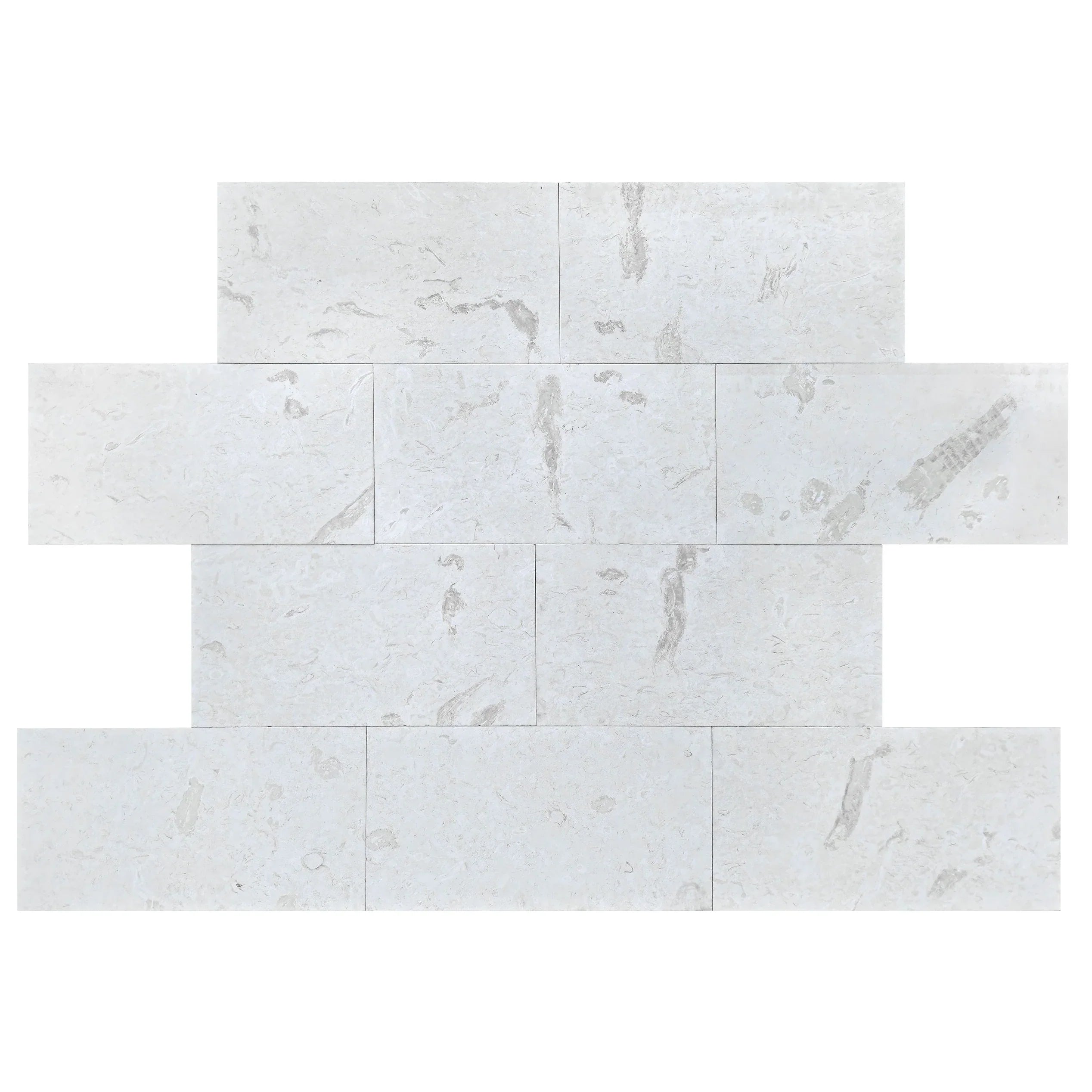 Shell Stone White Tumbled Limestone Pavers